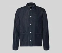 Relaxed Fit Jeansjacke aus reiner Bio-Baumwolle Modell 'HERRINGBONE