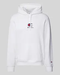 Champion Hoodie mit Label-Stitching Weiss