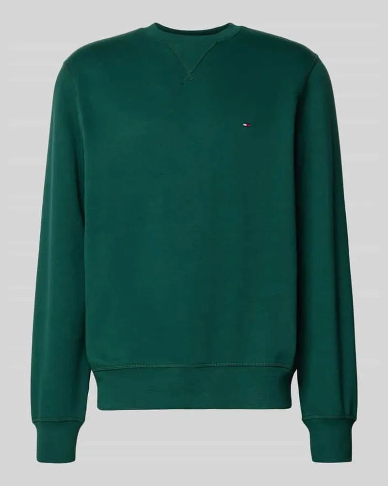 Tommy Hilfiger Regular Fit Sweatshirt Baumwoll-Mix Dunkelgruen
