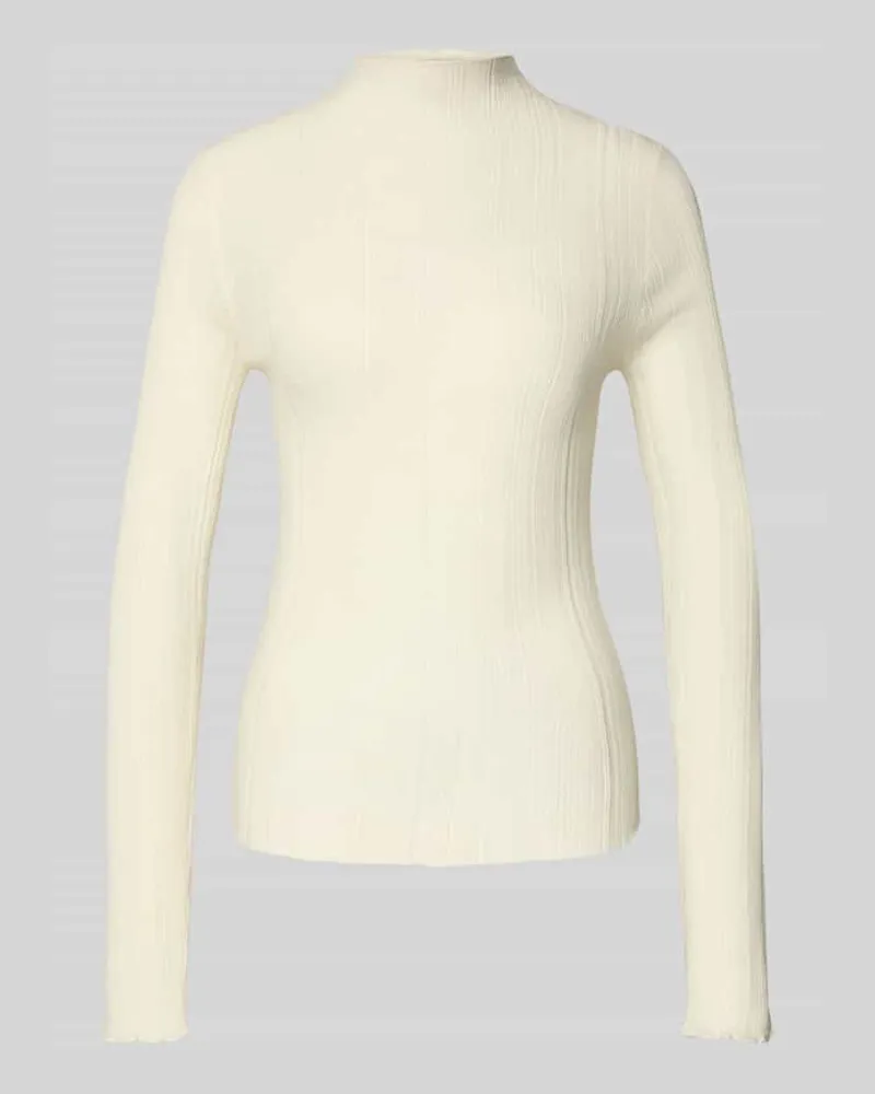 Samsøe & Samsøe Strickpullover aus Wolle mit Strukturmuster Modell 'JOSE Offwhite