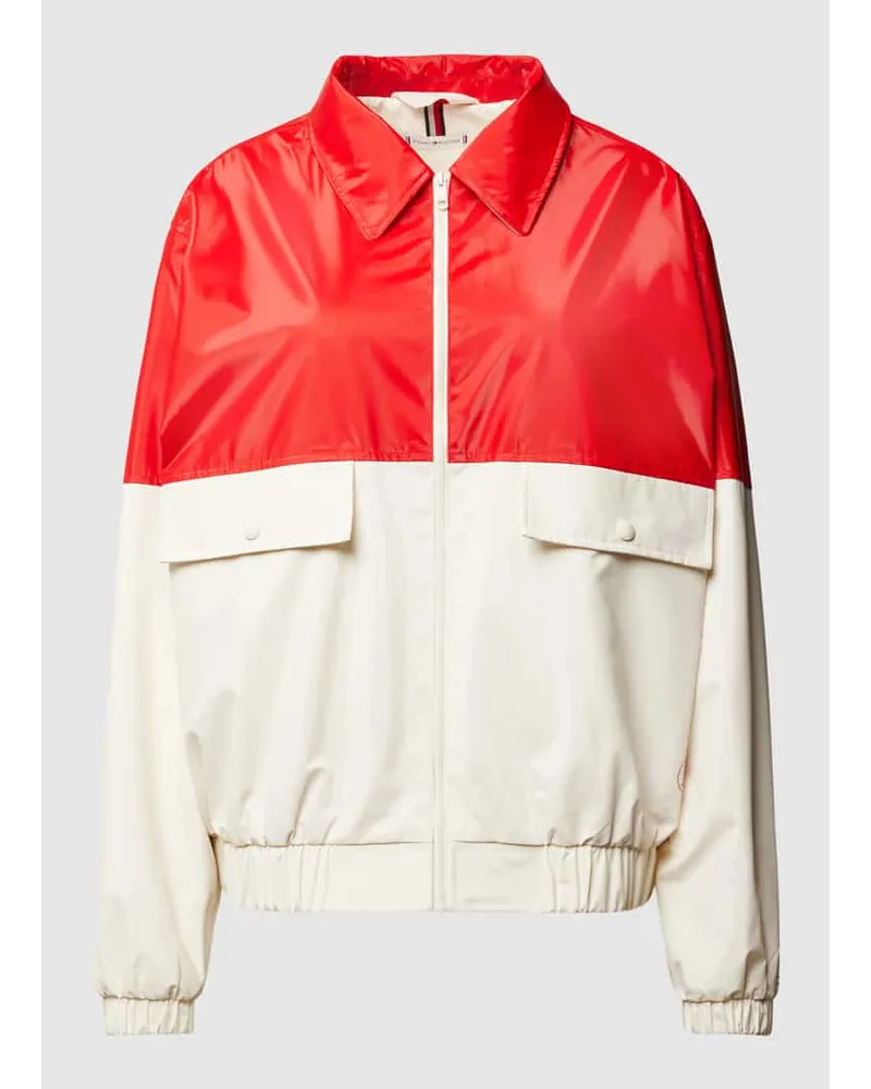 Tommy Hilfiger Bomberjacke in Two-Tone-Machart Modell 'TERRY Rot