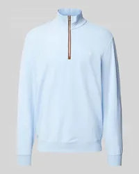 Ralph Lauren Sweatshirt mit kurzem Reißverschluss Blau