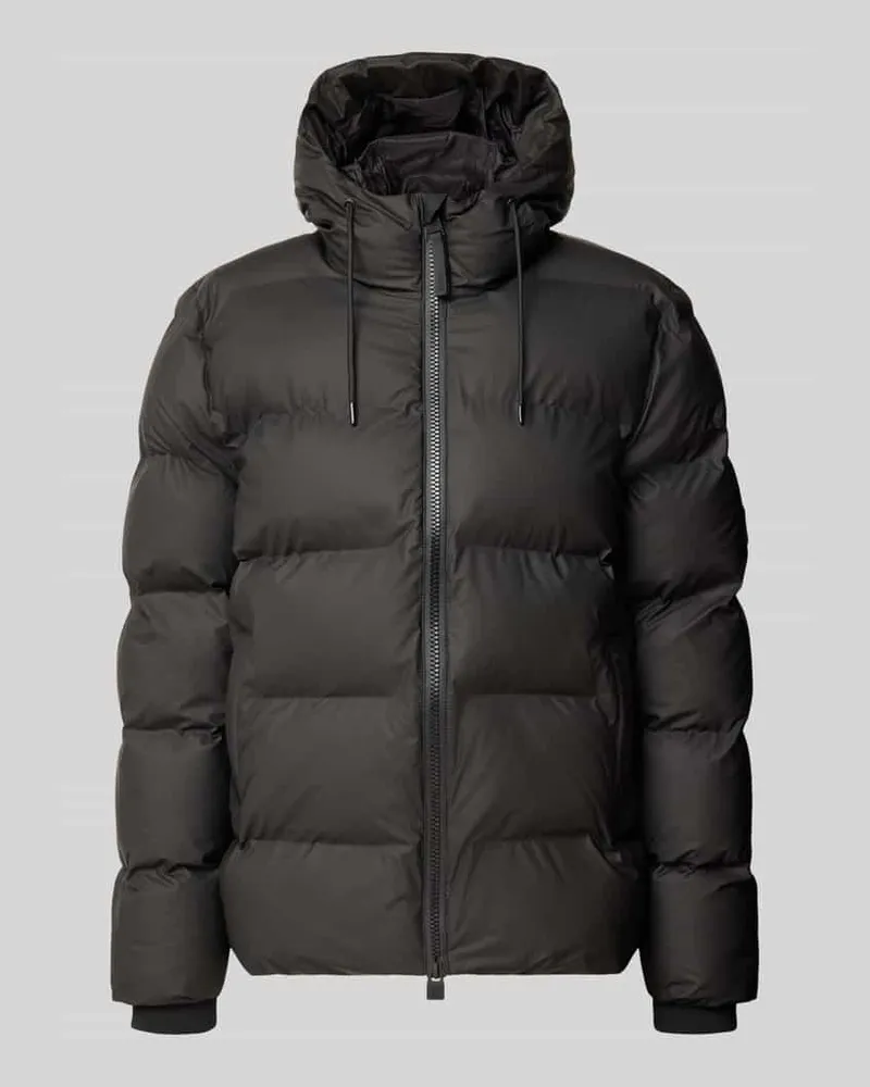 RAINS Steppjacke mit Zweiwege-Reißverschluss Modell 'Alta Black