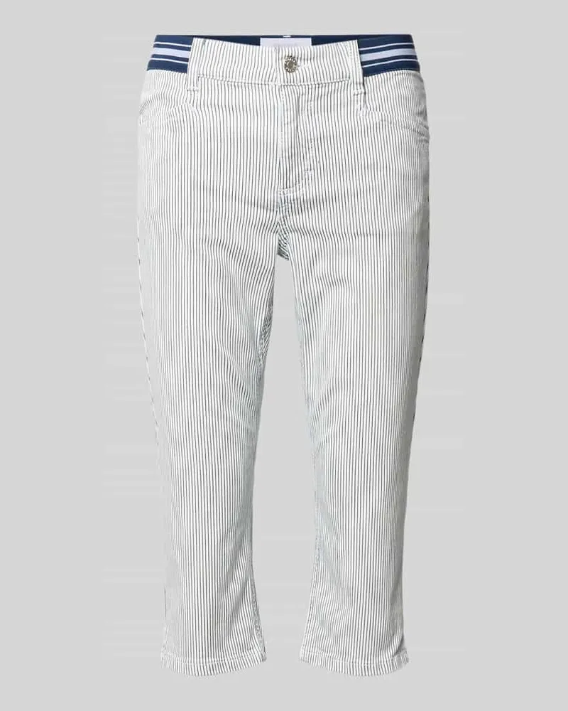 ANGELS  Caprihose im Allover-Look Modell 'Anna Blau