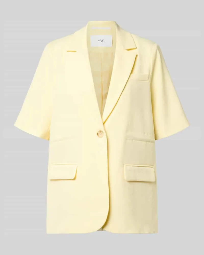 Y.A.S Relaxed Fit Blazer mit Viskose-Anteil Modell 'Likka Gelb