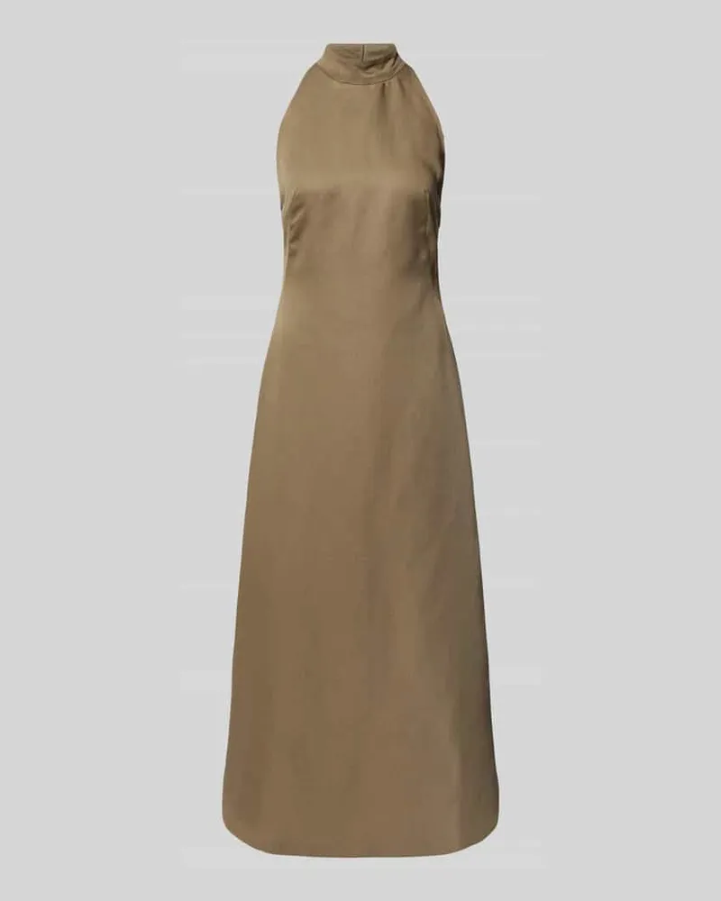 IVY & OAK Leinenkleid mit Neckholder Modell 'NELA Khaki