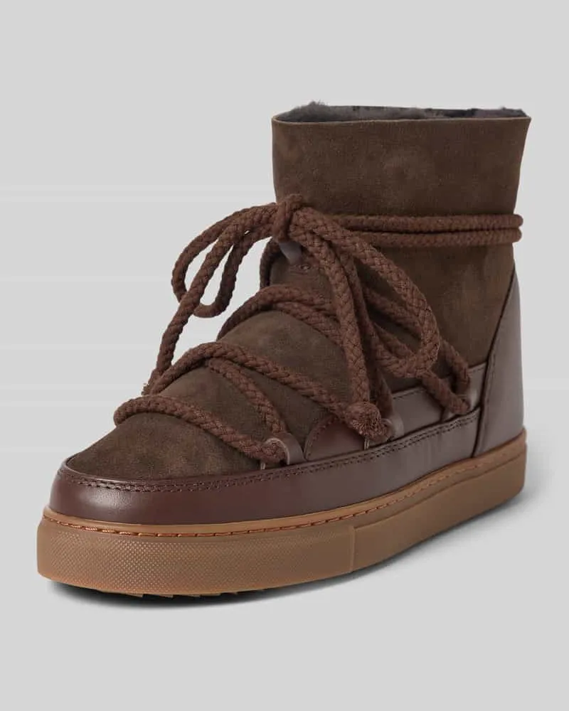 INUIKII Boots mit Schnürverschluss Modell 'Classic Dunkelbraun
