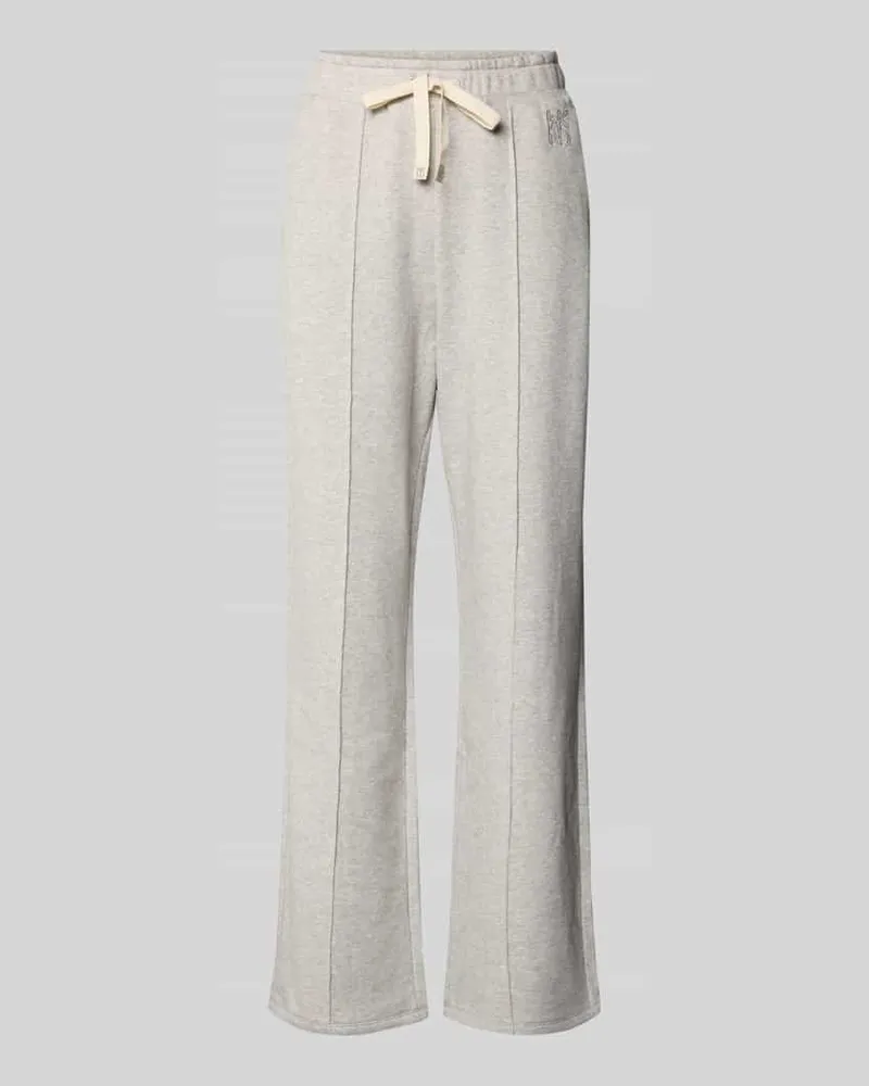 Max Mara Regular Fit Sweatpants aus Baumwoll-Mix Modell 'FOLK Hellgrau
