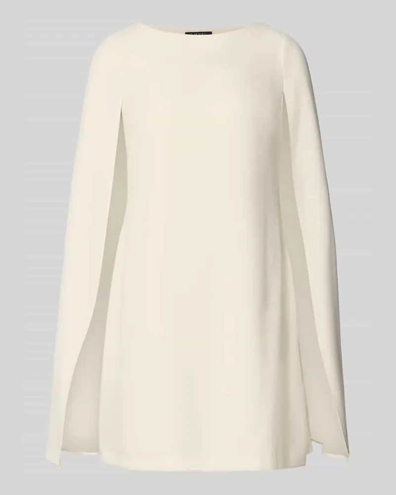 Ralph Lauren Schmales Cocktailkleid mit U-Boot-Ausschnitt Modell 'PETRA Offwhite