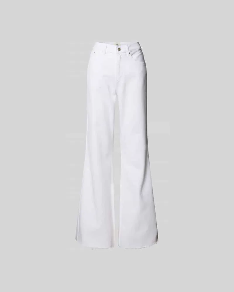 Anine Bing Flared Fit Jeans im 5-Pocket-Design Weiss