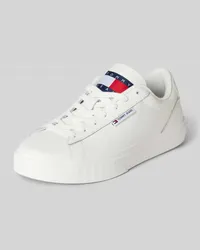 Tommy Hilfiger Sneaker aus Leder Modell  'CUPSOLE Ecru