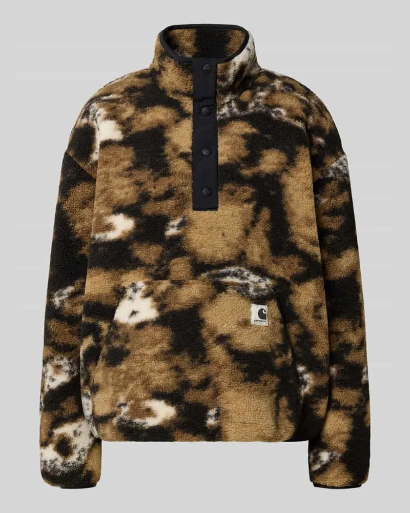 Carhartt WIP Fleecepullover mit Stehkragen und Känguru-Tasche Modell 'ELLIOT Sand