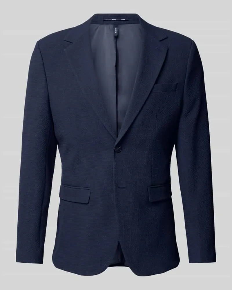 Selected Homme Slim Fit Sakko mit Reverskragen Modell 'JOSE Dunkelblau
