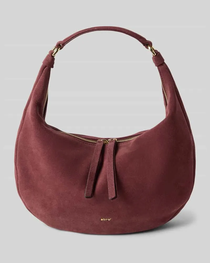 Abro Handtasche aus Leder mit Tragehenkel Modell 'NANA Dunkelrot