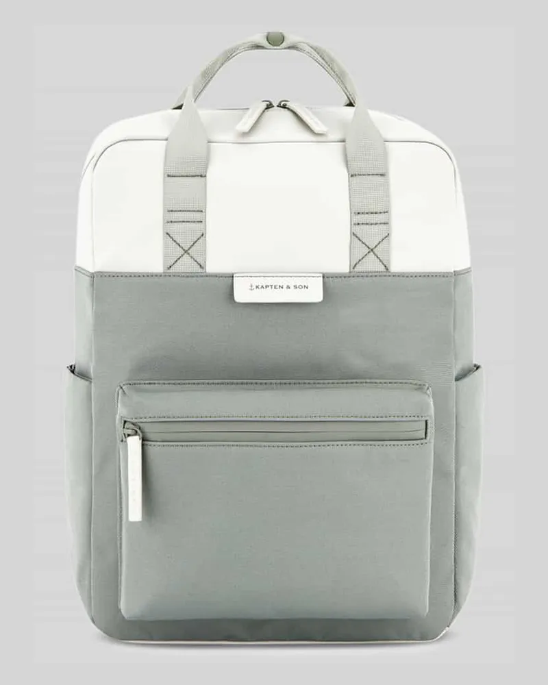 Kapten & Son Rucksack mit Label-Detail Lind