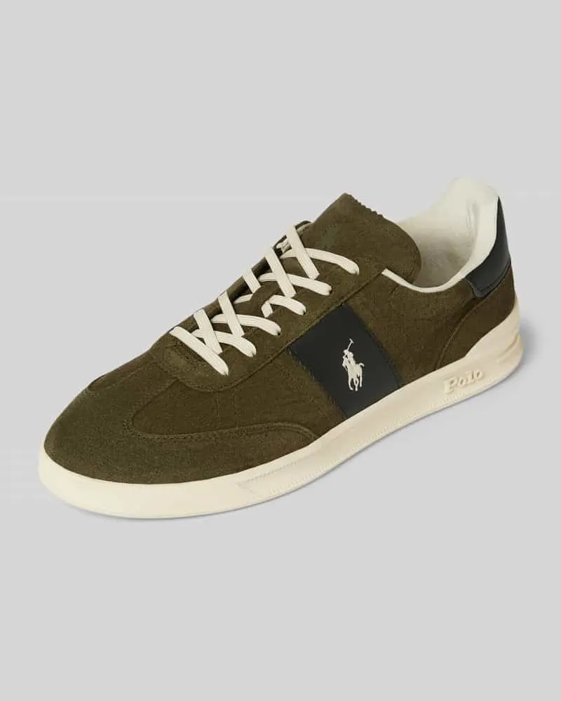 Ralph Lauren Sneaker mit Logo-Stitching Modell 'AERA Oliv
