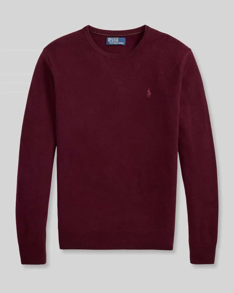 Ralph Lauren Regular Fit Pullover aus reiner Wolle Bordeaux