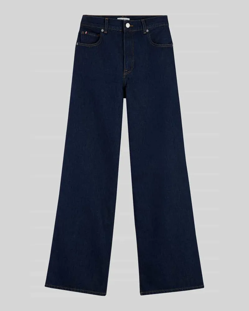 Tommy Hilfiger Wide Leg Jeans aus reiner Baumwolle Jeansblau