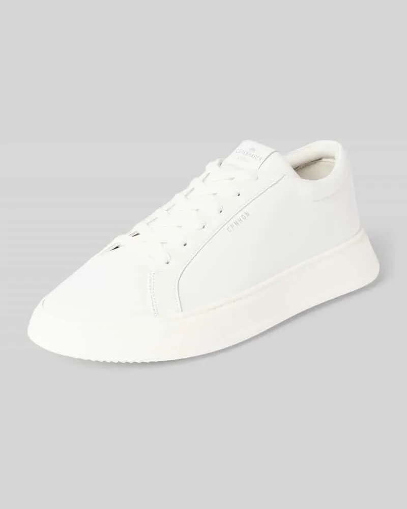 Copenhagen Sneaker mit Label-Details Weiss