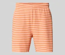 Regular Fit Sweatshorts aus Baumwoll-Mix