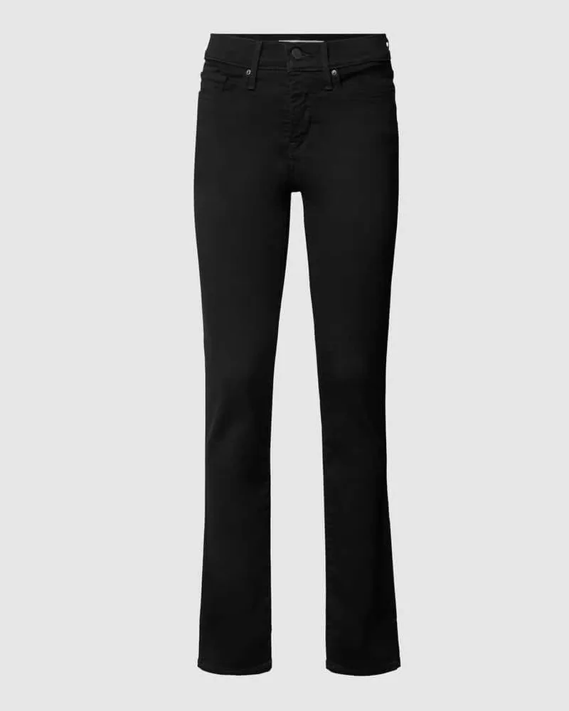 Levi's Shaping Slim Fit Jeans mit Stretch-Anteil Modell '312 Black