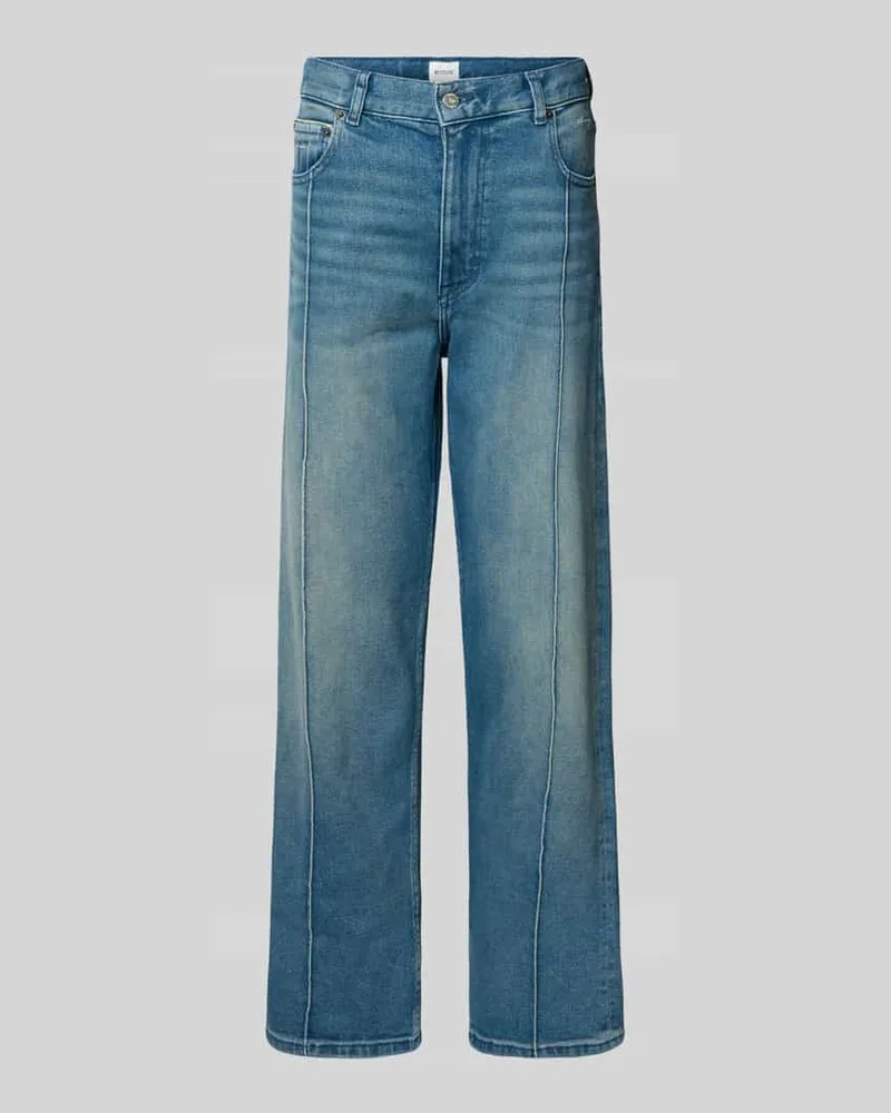 Mustang Loose Fit Jeans mit Ziernähten Modell 'Vermont Jeansblau