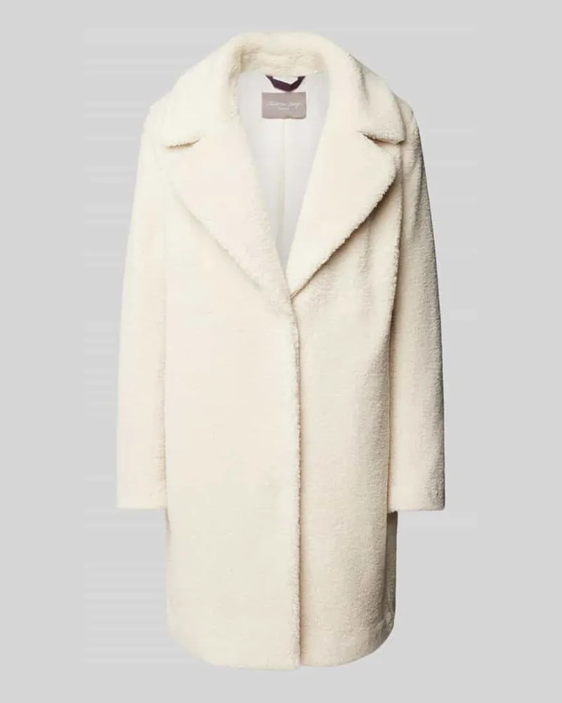 Christian Berg Mantel mit Reverskragen Offwhite