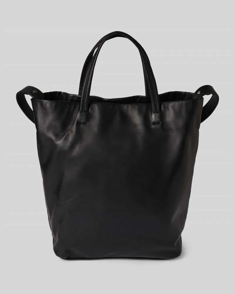 Liebeskind Lederhandtasche mit Label-Detail Modell 'Hera Black