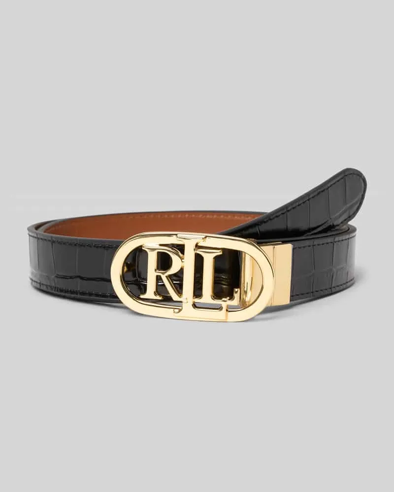 Ralph Lauren Gürtel mit Label-Gürtelschnalle Black
