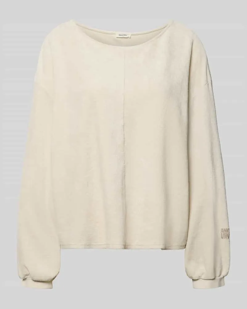 American Vintage Sweatshirt mit überschnittenen Schultern Modell 'FUXOW Ecru