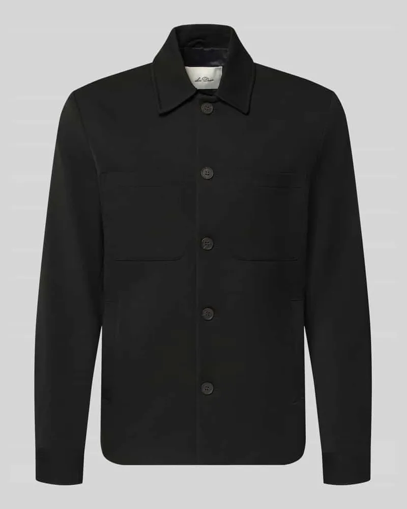 LES DEUX Hybrid Jacke mit Brusttaschen Modell 'Marseille Black