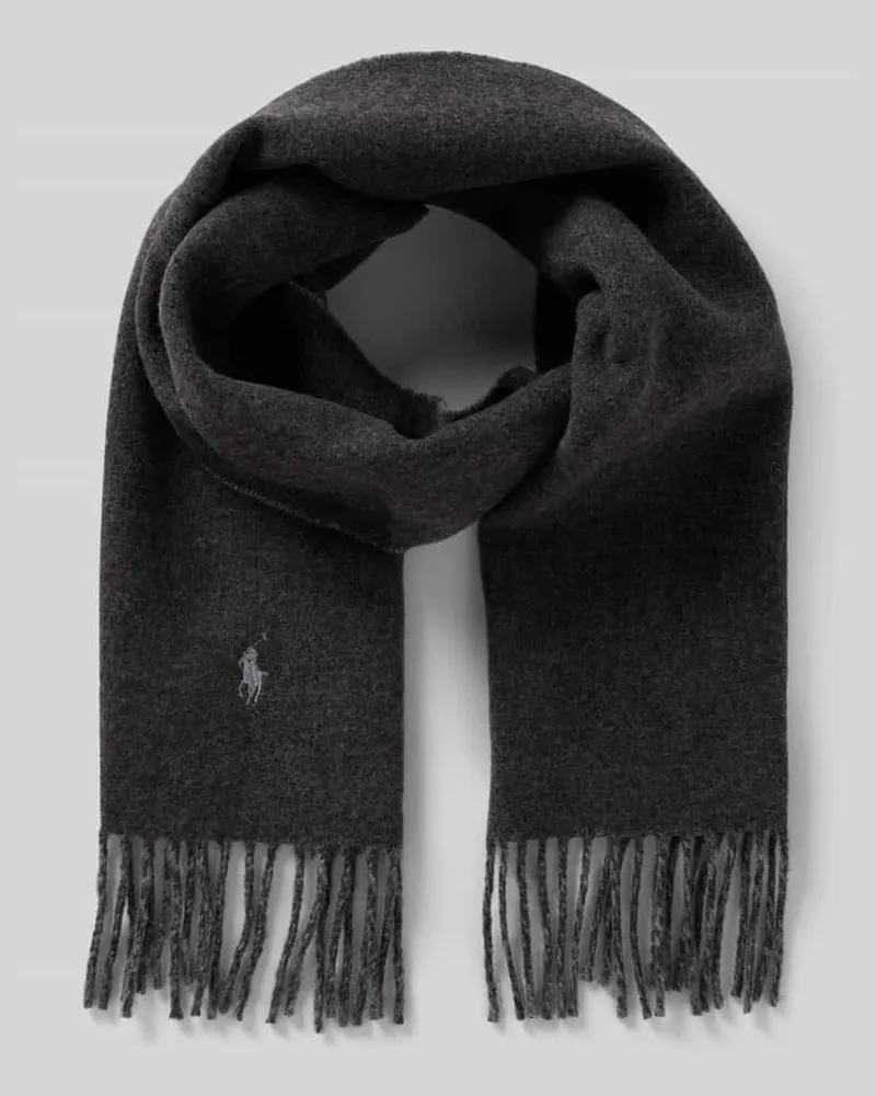 Ralph Lauren Schal mit Label-Stitching Anthrazit