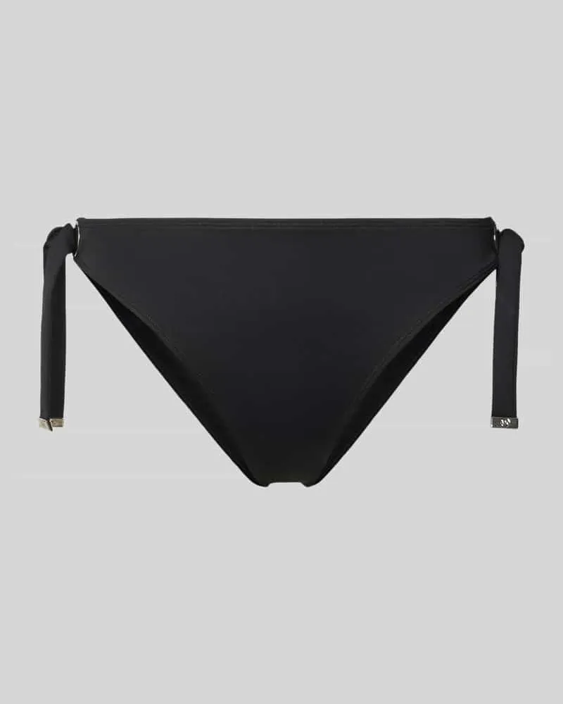 Michael Kors Bikinihose mit Schnürung Modell 'GROMMET SOLIDS BOTTOM Black