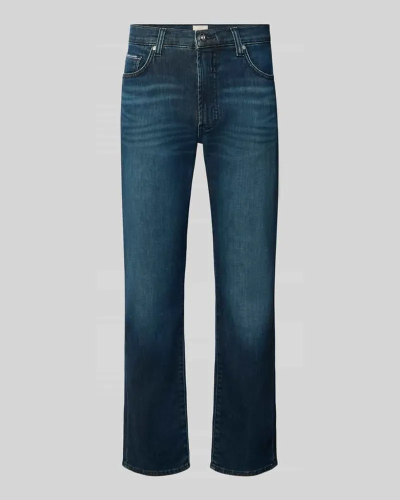 Brax Relaxed Fit Jeans aus Baumwoll-Mix Modell 'Clint Dunkelblau