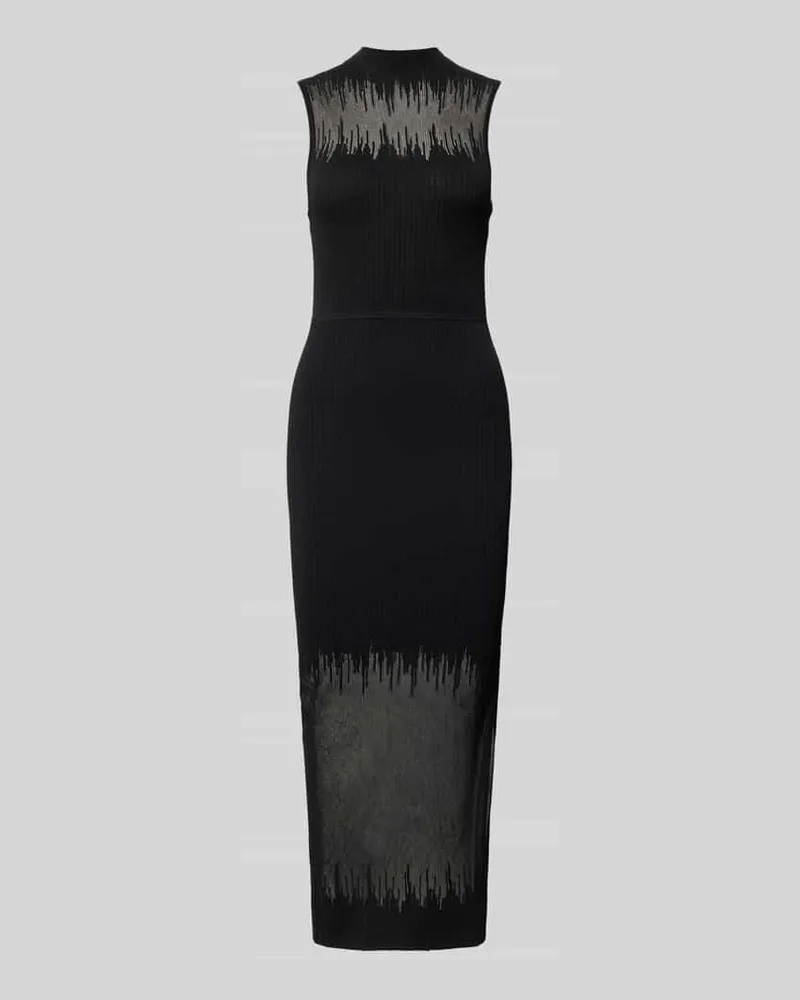 HUGO BOSS Enganliegendes Freizeitkleid aus Viskose-Mix Modell 'Sieffily Black
