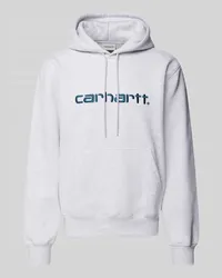 Carhartt WIP Hoodie mit Label-Stitching Hellgrau