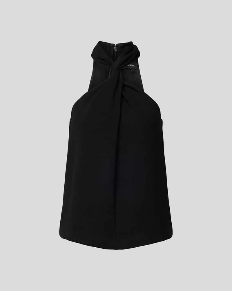 Anine Bing Blusentop mit Neckholder Black