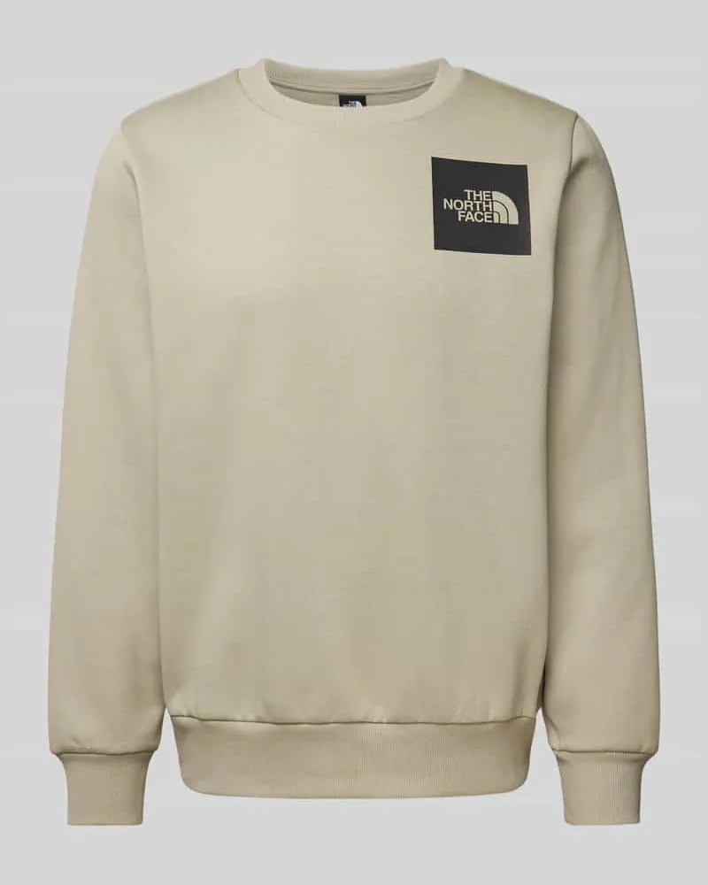 The North Face Sweatshirt mit Label-Print Modell 'FINE Hellgrau