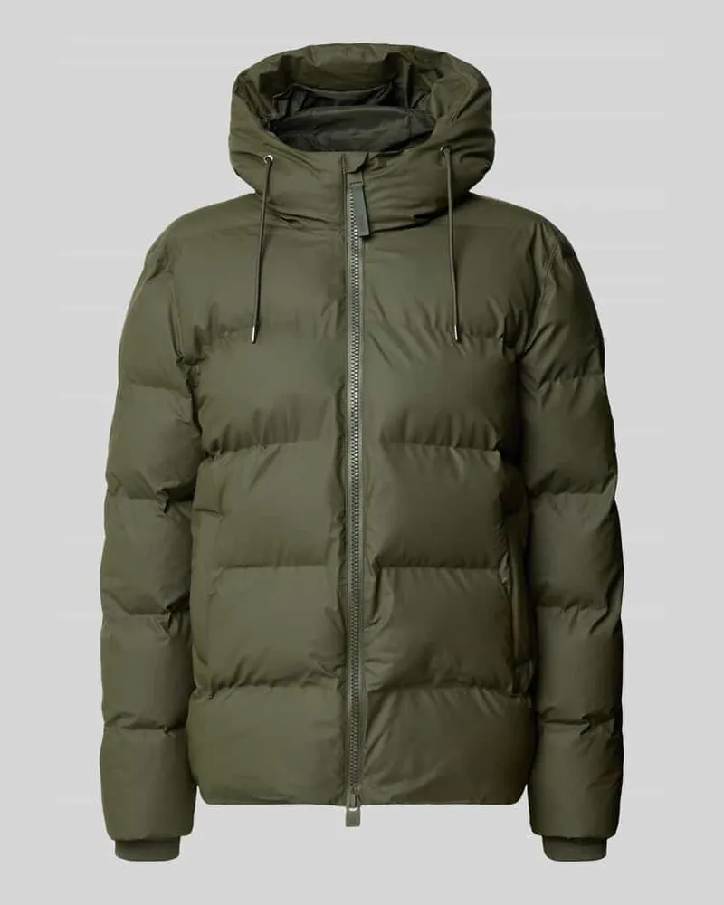 RAINS Steppjacke mit Zweiwege-Reißverschluss Modell 'Alta Oliv