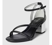 Sandalette aus Leder mit Blockabsatz Modell 'PORTER