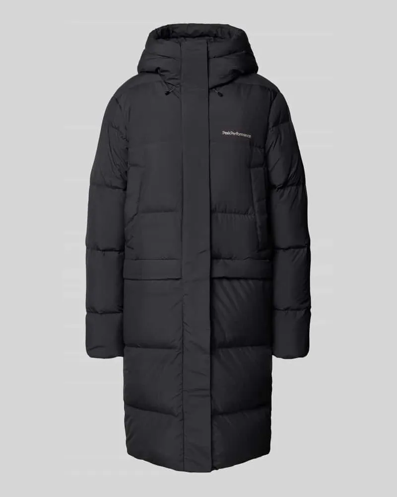 Peak Performance Regular Fit Steppmantel mit Enten-Daunen-Füllung Modell 'Quiver Black