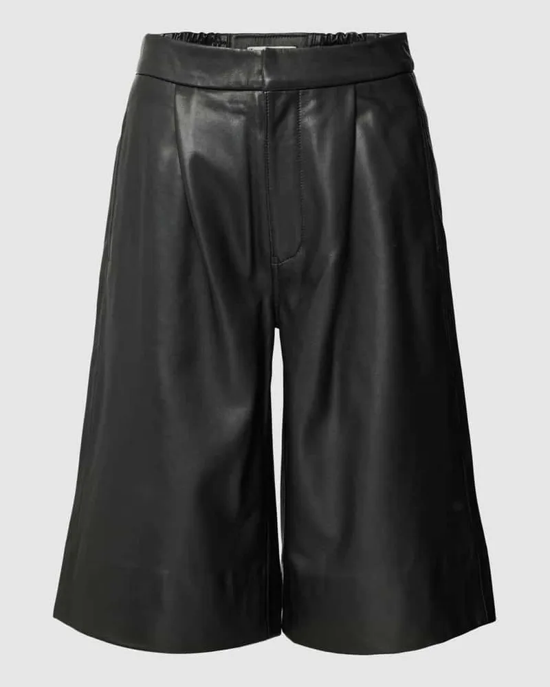 Tommy Hilfiger Bermudas in Leder-Optik Black