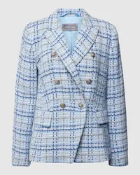 White Label Blazer mit Gitterkaro Hellblau