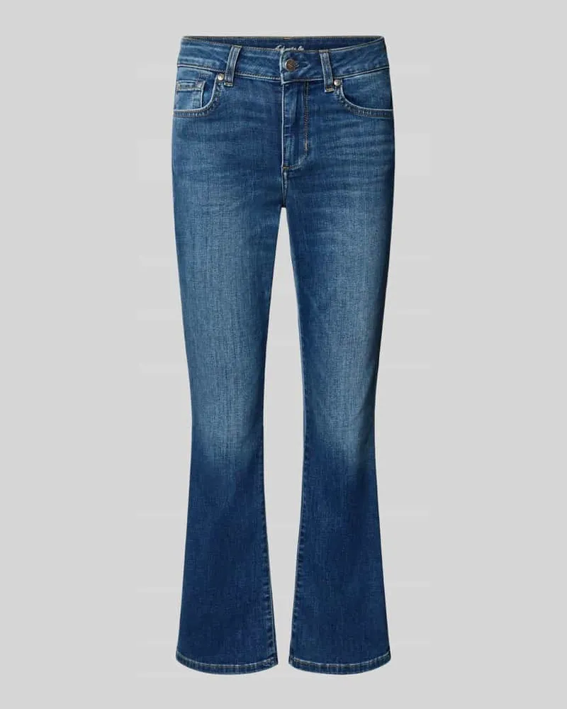 Liu Jo Flared Fit Jeans aus Baumwoll-Mix Modell 'Authentic Jeansblau