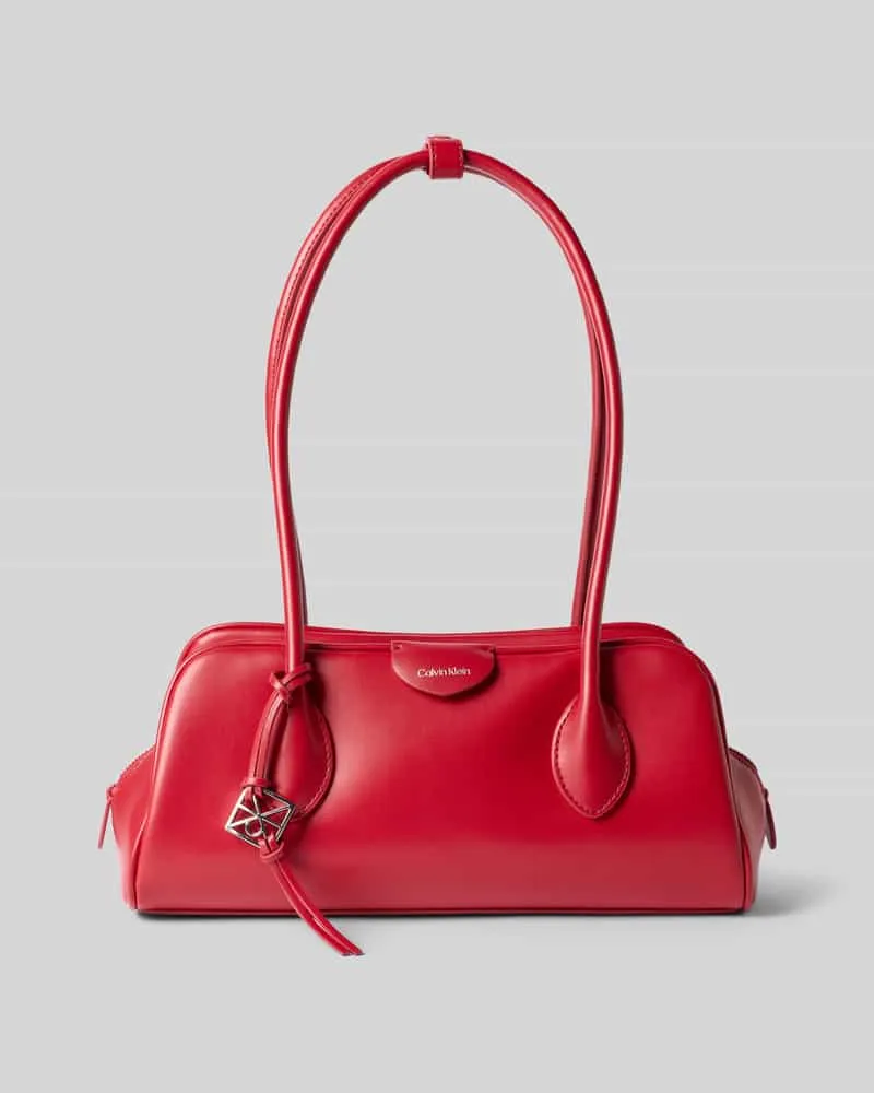 Calvin Klein Henkeltasche mit Label-Prägung Modell 'EMBLEM TRIO SHOULDER BAG Rot