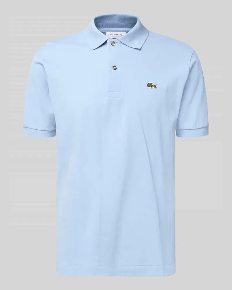 Lacoste Regular Fit Poloshirt aus reiner Baumwolle Rauchblau