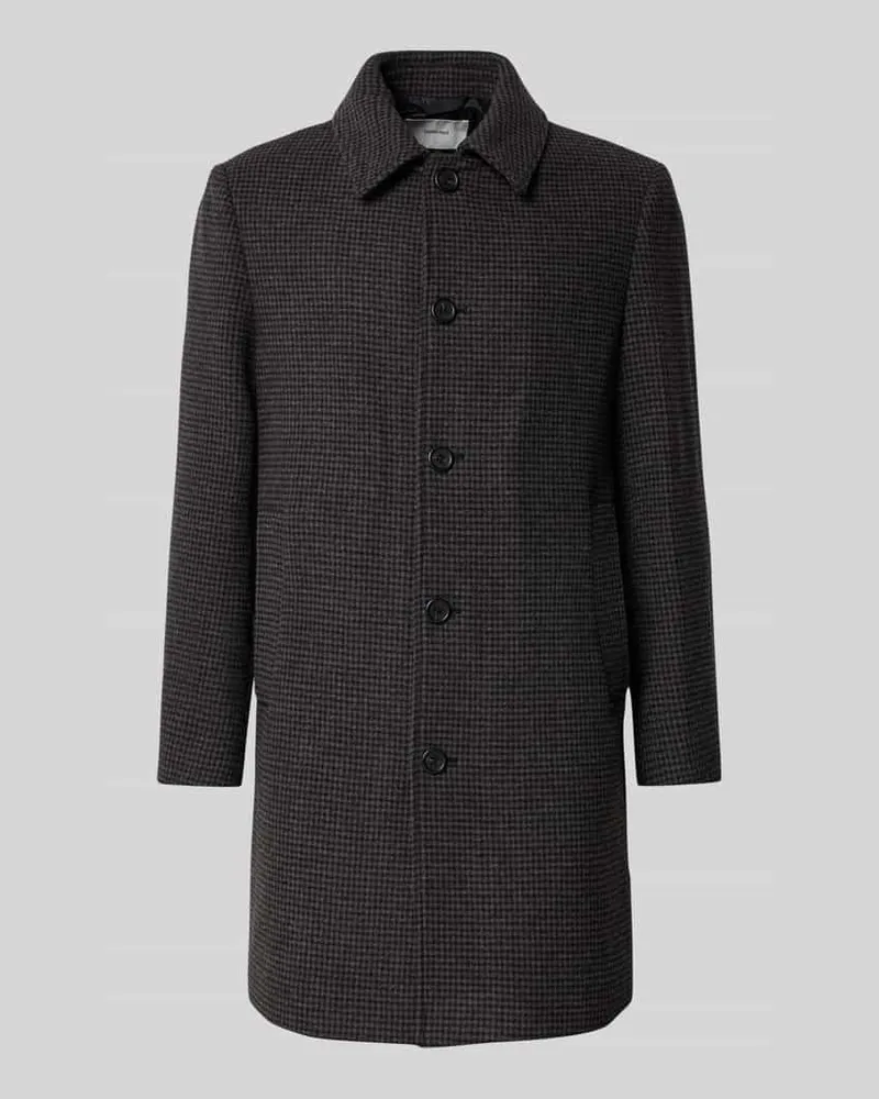 Selected Homme Regular Fit Mantel aus Woll-Mix Modell 'ARCHIVE Dunkelgrau