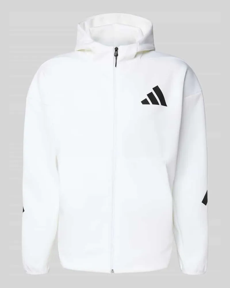 adidas Sweatjacke mit Reißverschluss Weiss
