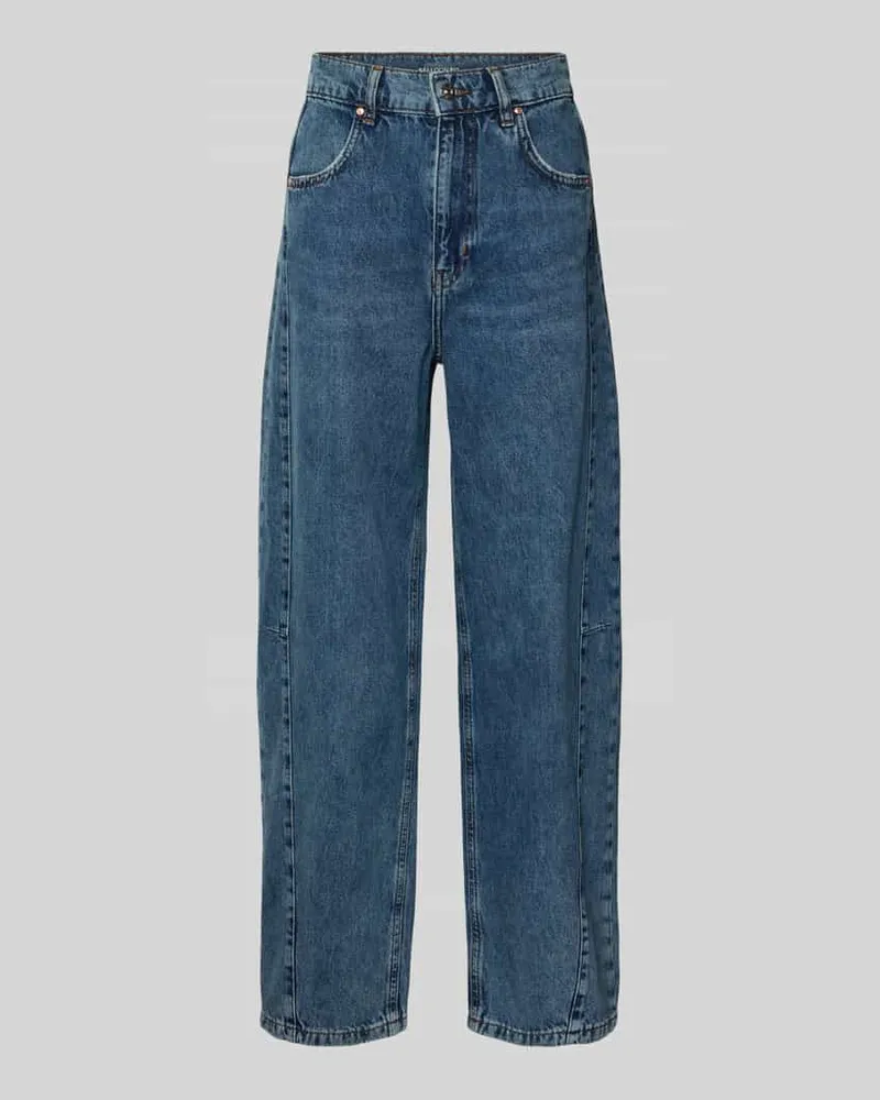 Oui  Wide Fit Jeans mit Eingrifftaschen Jeansblau