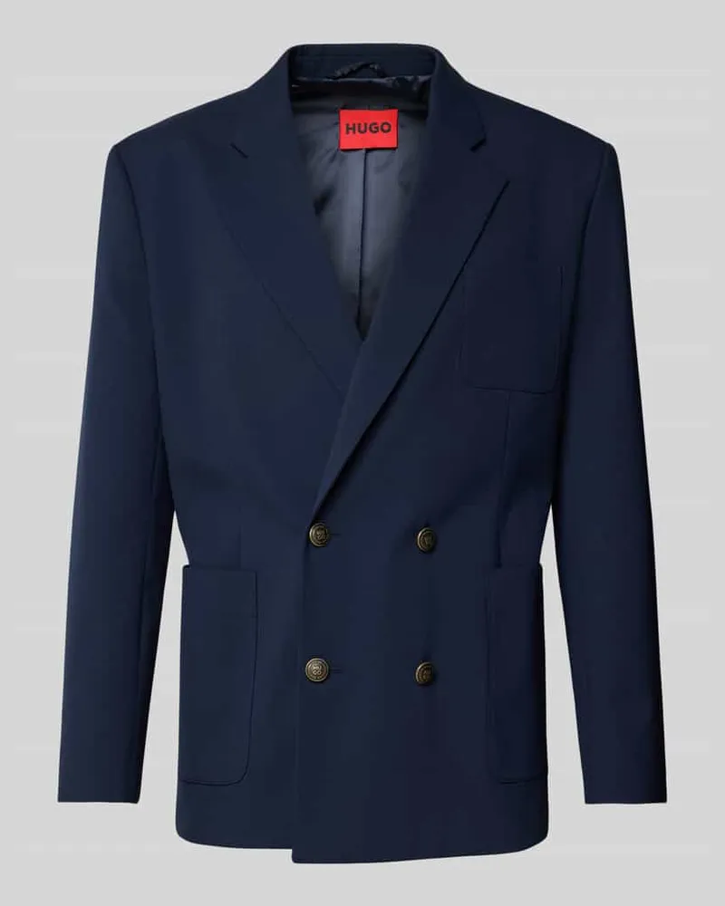 HUGO BOSS Sakko mit aufgesetzten Taschen Modell 'Kris Marine